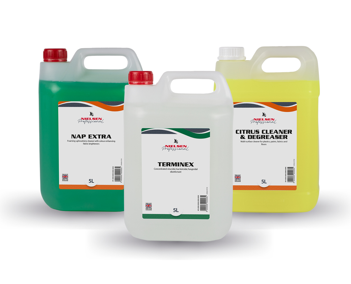 Vehicle interior sanitising & cleaning