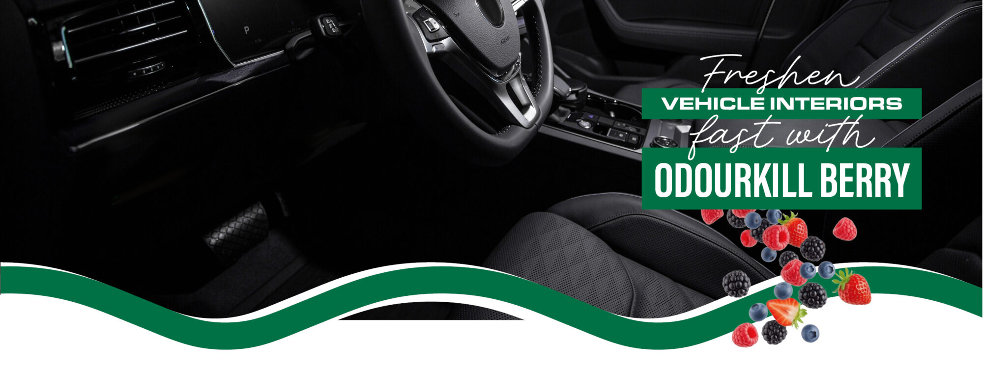 Freshen vehicle interiors fast with Odourkill Berry
