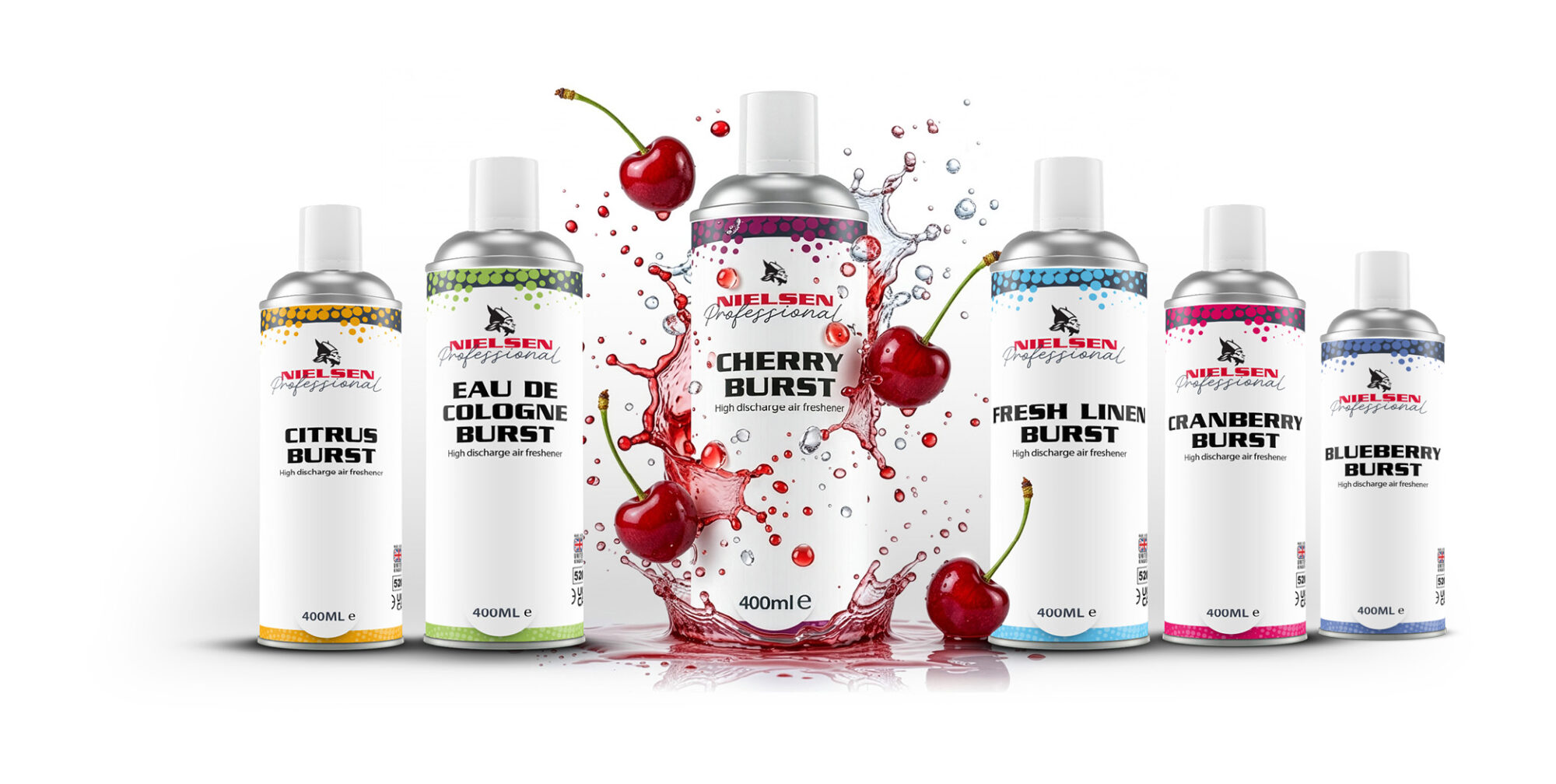 Burst car air freshener range